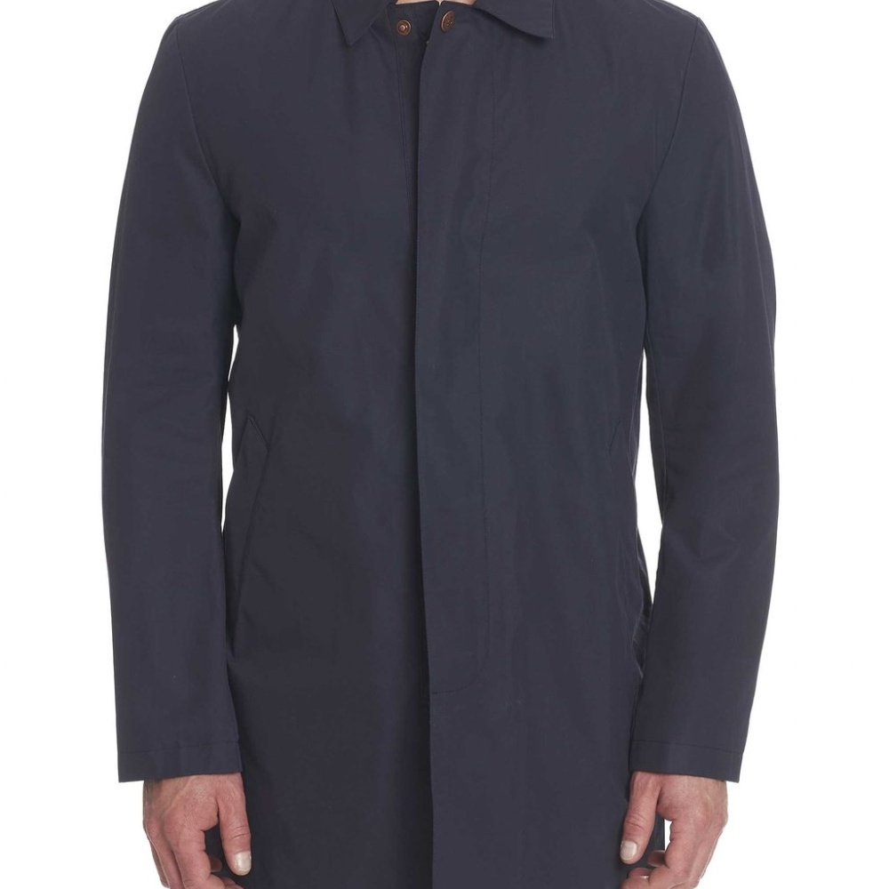 Men’s navy trench coat
